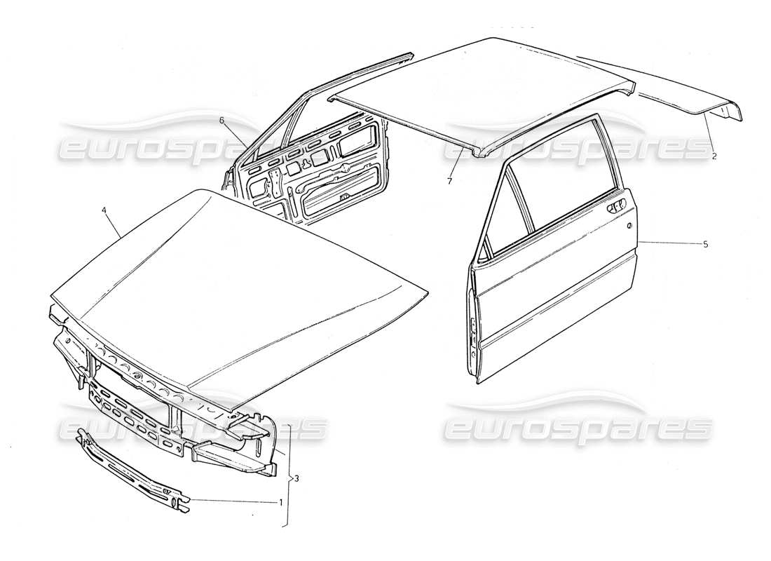 a part diagram from the maserati biturbo (1983-1995) parts catalogue