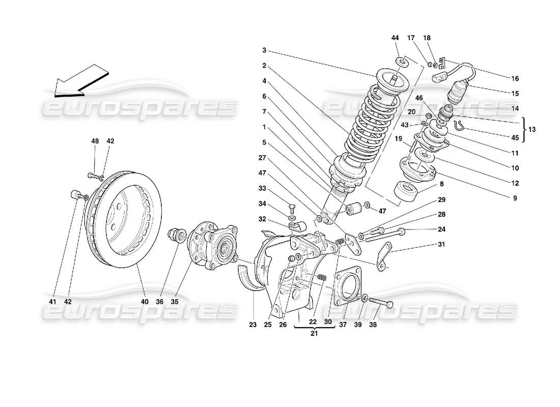 a part diagram from the ferrari 355 parts catalogue