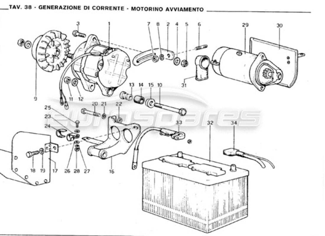 VIEW PARTS DIAGRAMS FROM THE FERRARI 246 PARTS CATALOGUE a part diagram from the ferrari 246 parts catalogue
