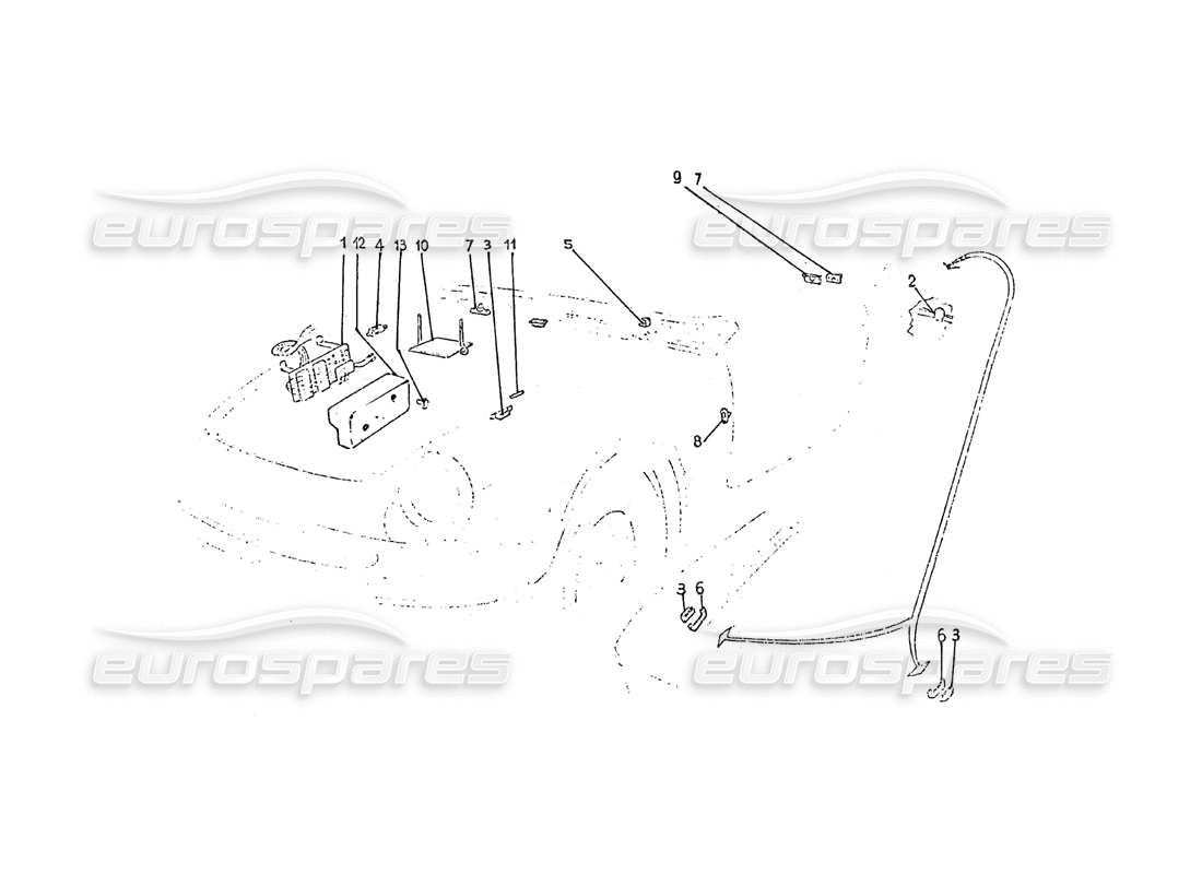 VIEW PARTS DIAGRAMS FROM THE FERRARI 275 PARTS CATALOGUE a part diagram from the ferrari 275 parts catalogue