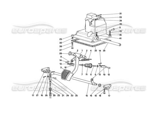 a part diagram from the ferrari 328 parts catalogue