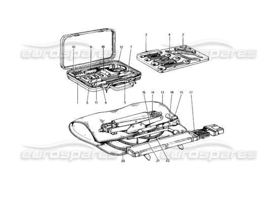 a part diagram from the ferrari 400 parts catalogue