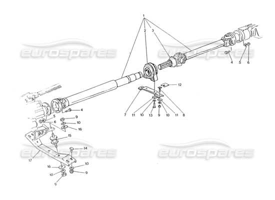 a part diagram from the maserati 418 / 4.24v / 430 parts catalogue