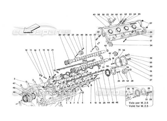 a part diagram from the ferrari 348 parts catalogue