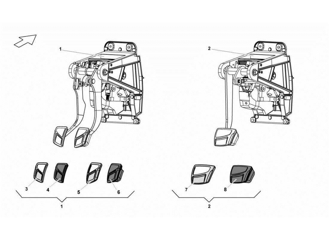 a part diagram from the lamborghini gallardo parts catalogue
