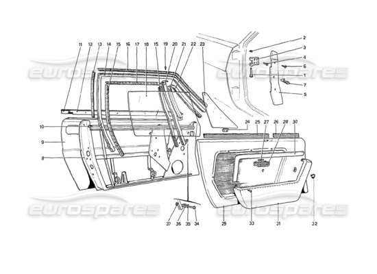 a part diagram from the ferrari 208 parts catalogue