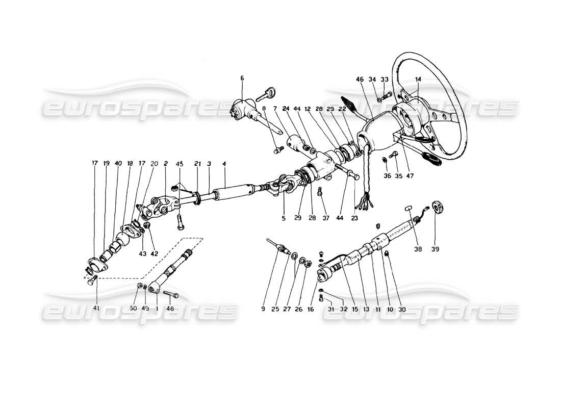 a part diagram from the ferrari 246 parts catalogue