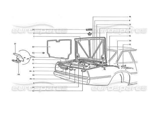 a part diagram from the ferrari 400 parts catalogue