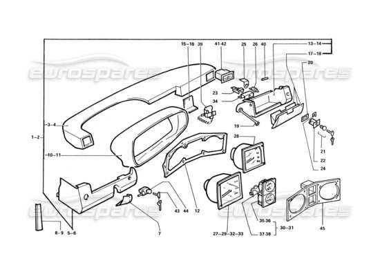 a part diagram from the ferrari 412 (coachwork) parts catalogue