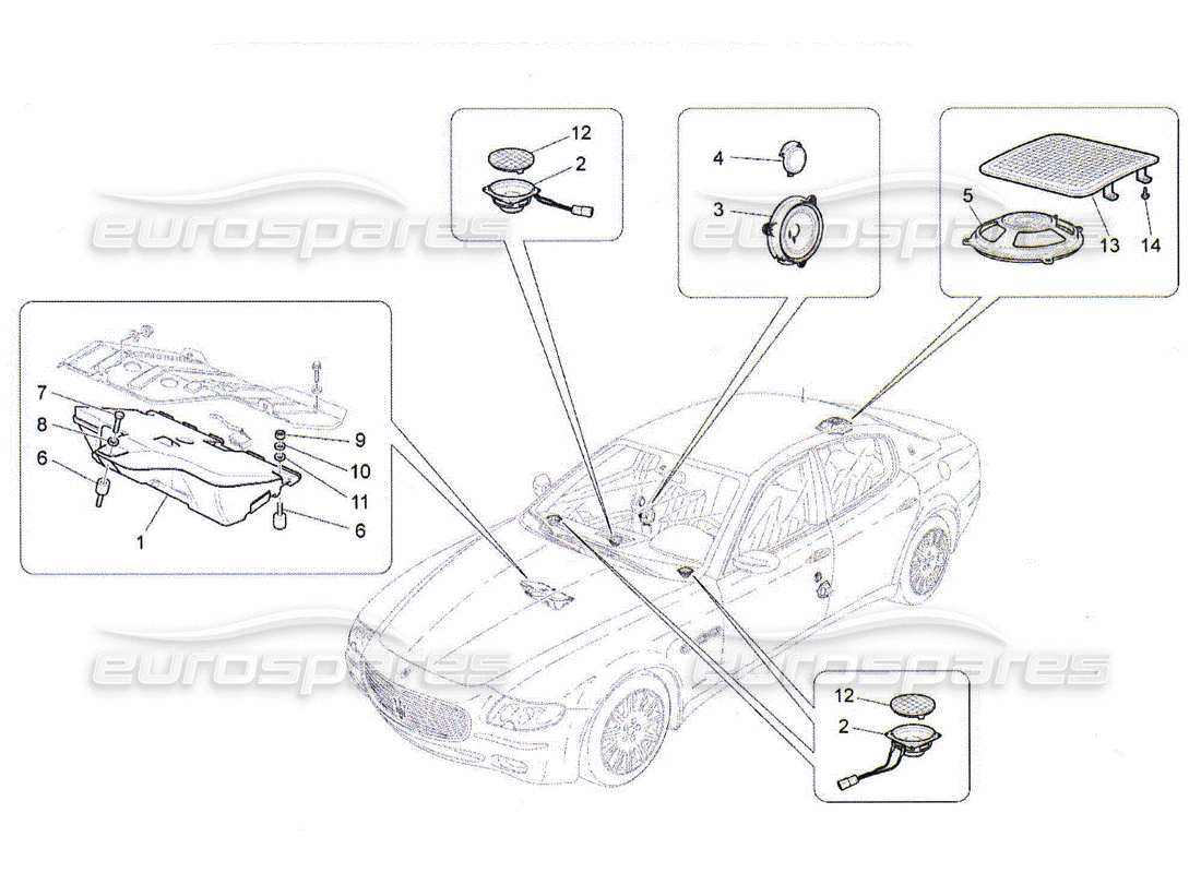 a part diagram from the Maserati QTP. (2010) 4.2 parts catalogue