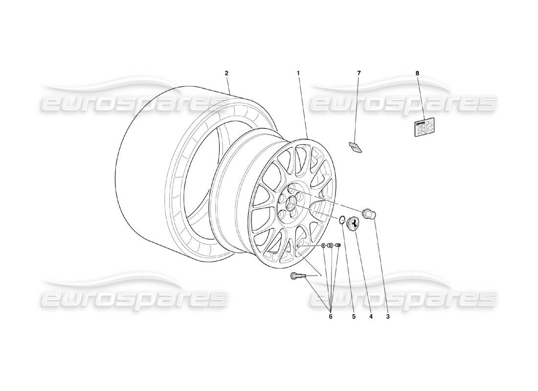 a part diagram from the ferrari 360 parts catalogue