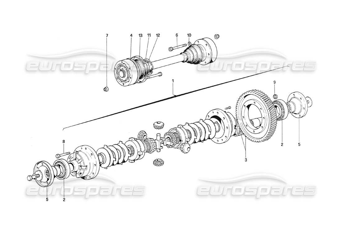 a part diagram from the ferrari 208 parts catalogue