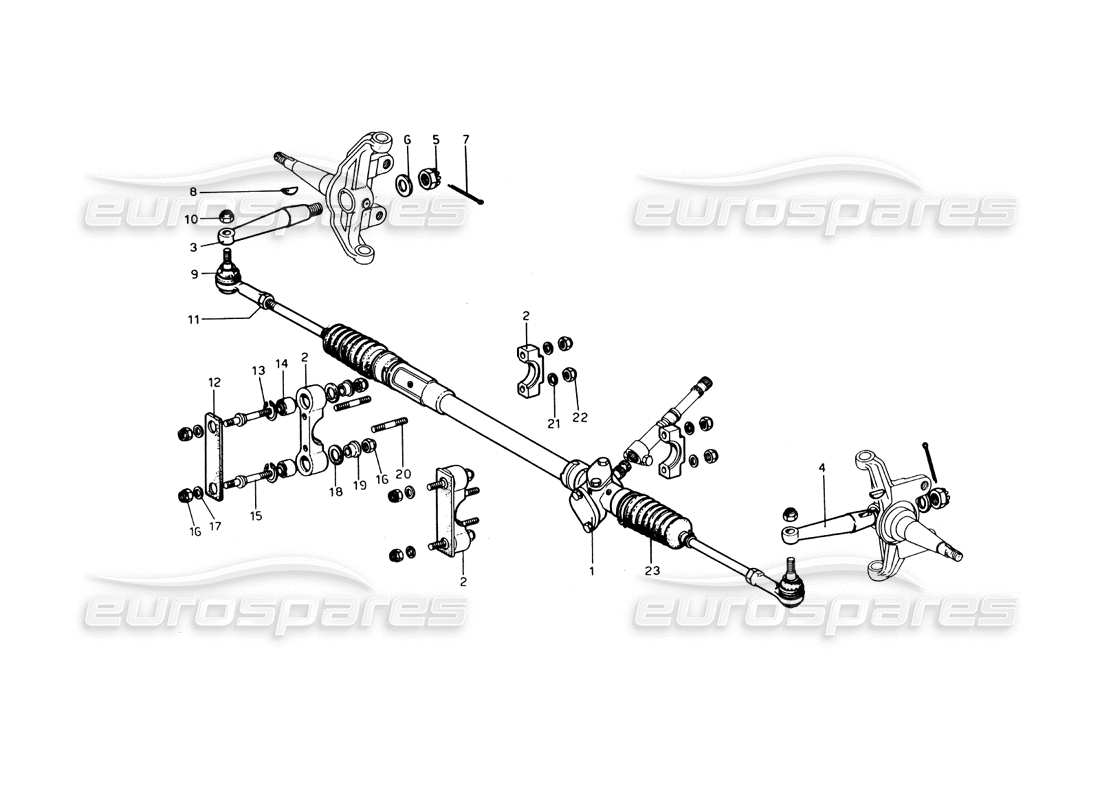 a part diagram from the ferrari 246 dino (1975) parts catalogue