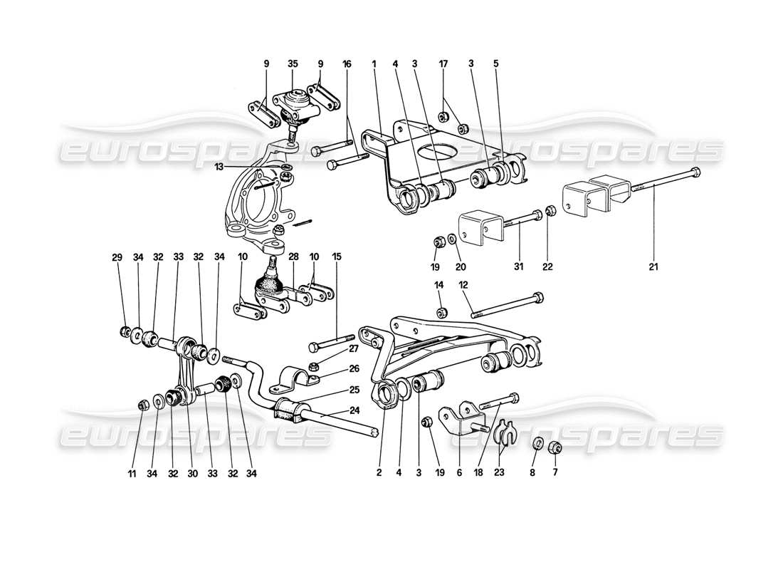 a part diagram from the ferrari 208 parts catalogue