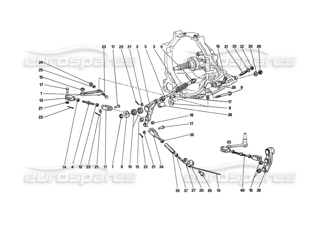 a part diagram from the ferrari 308 parts catalogue