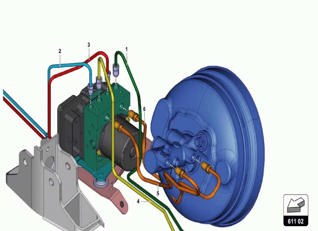 a part diagram from the lamborghini centenario parts catalogue