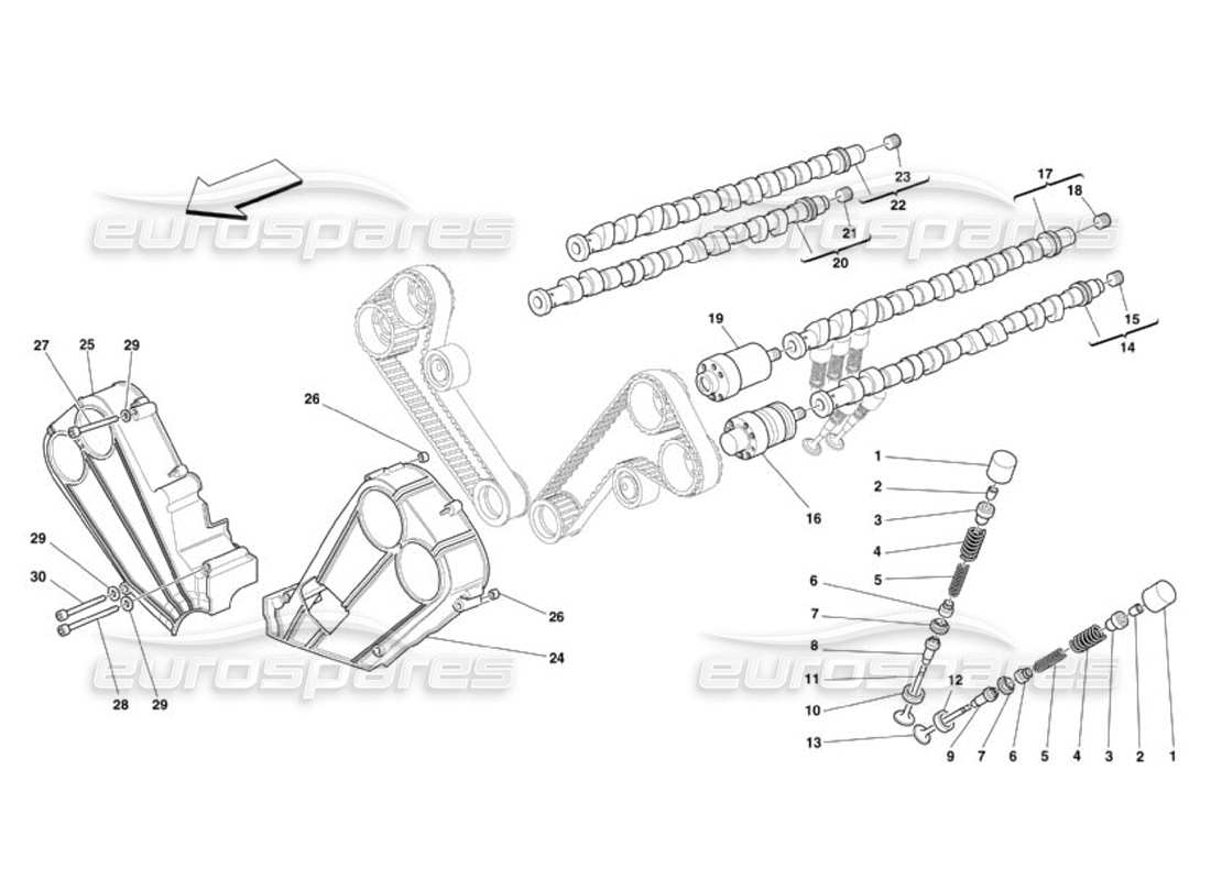 a part diagram from the ferrari 360 parts catalogue