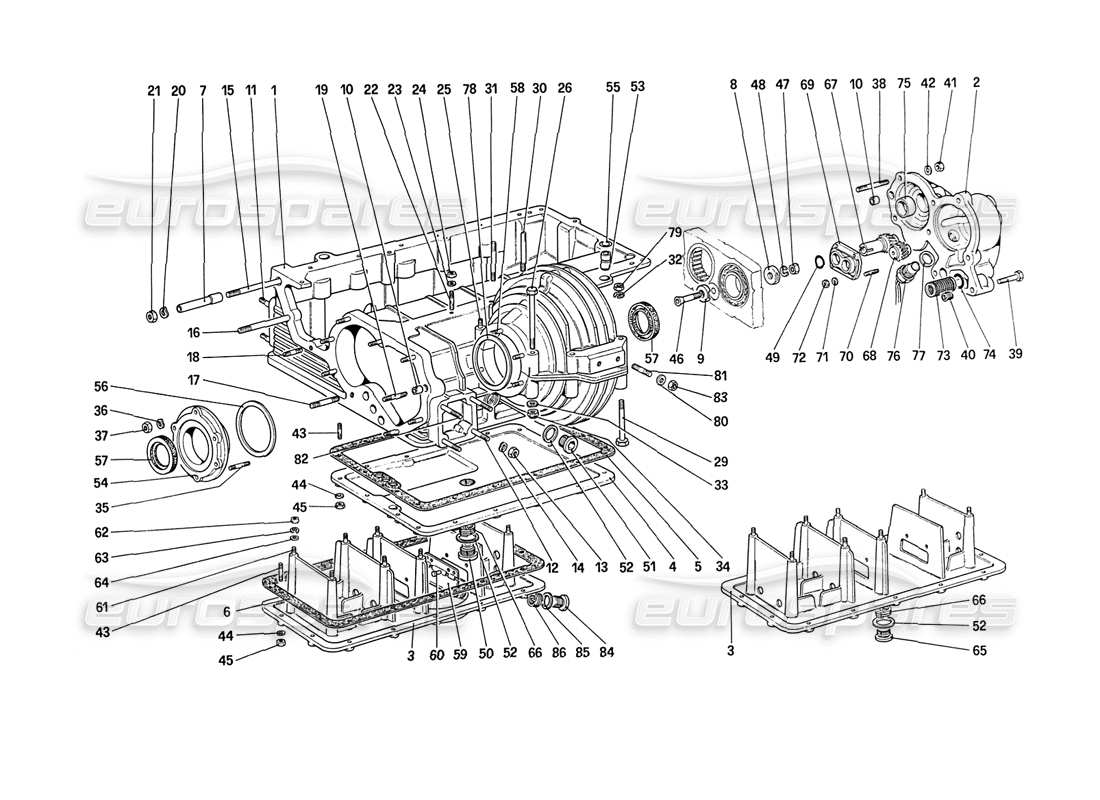 a part diagram from the ferrari 208 parts catalogue