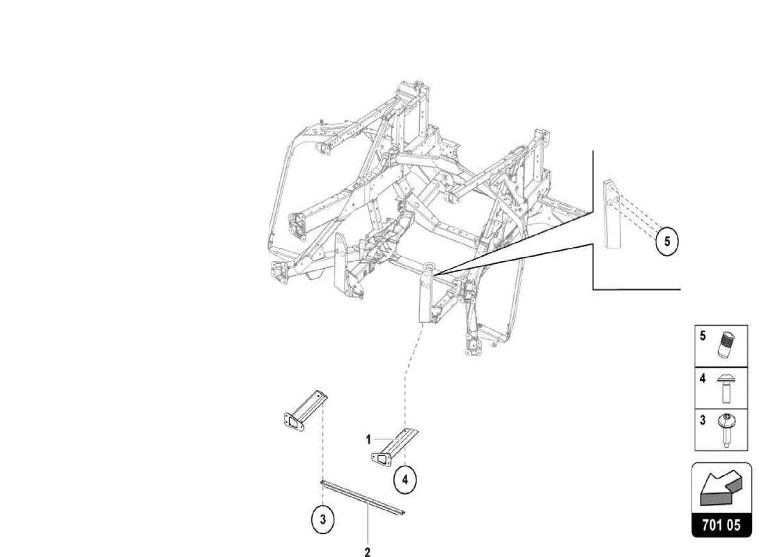a part diagram from the lamborghini centenario spider parts catalogue