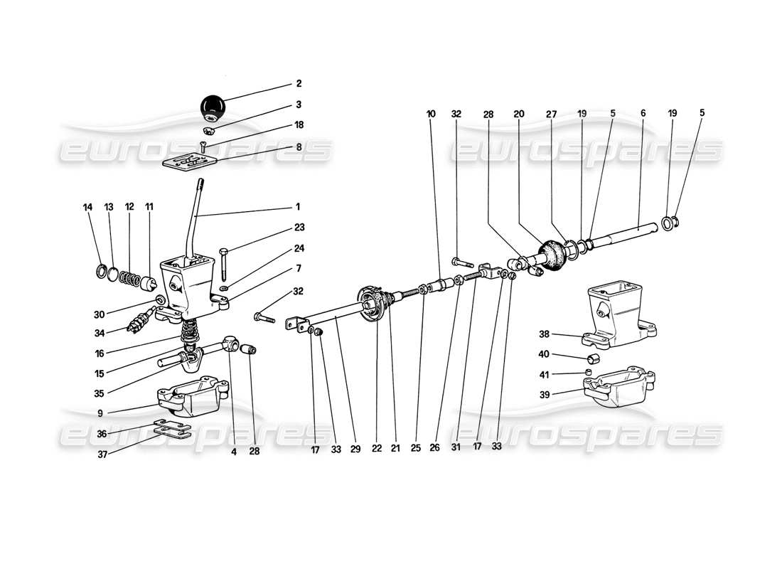 a part diagram from the ferrari 208 parts catalogue