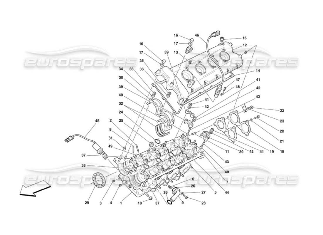 a part diagram from the Ferrari 360 Challenge (2000) parts catalogue
