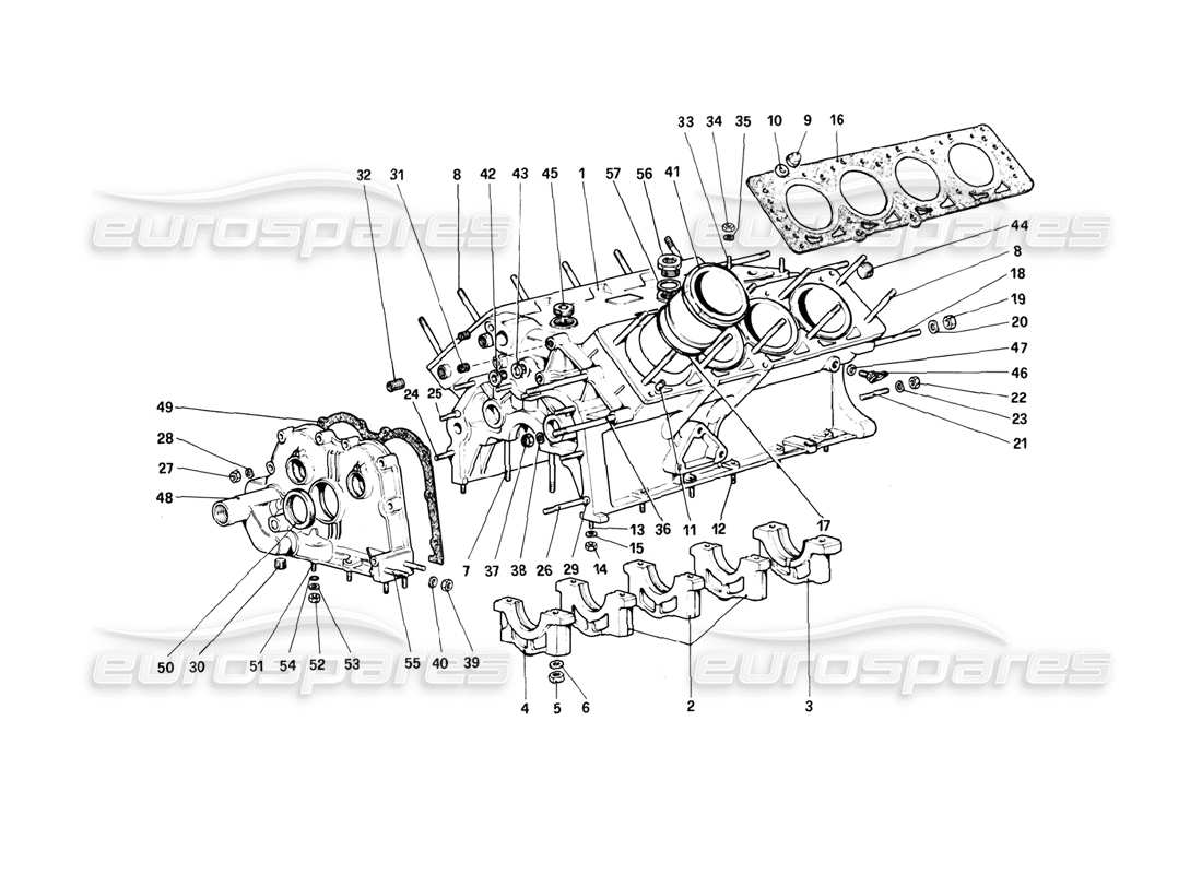 a part diagram from the ferrari 308 parts catalogue