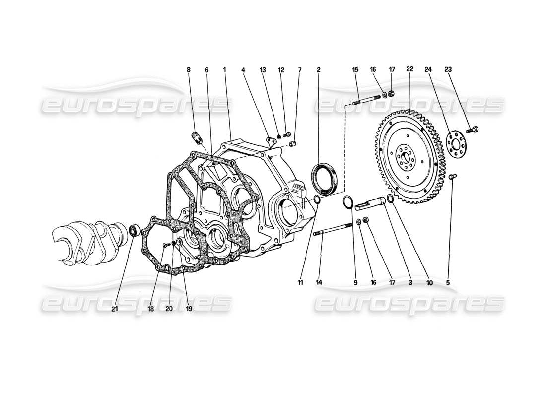 a part diagram from the ferrari 308 parts catalogue