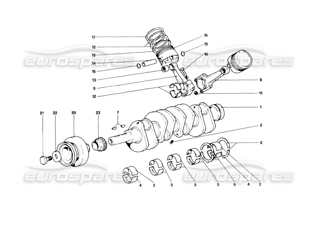 a part diagram from the ferrari 308 parts catalogue