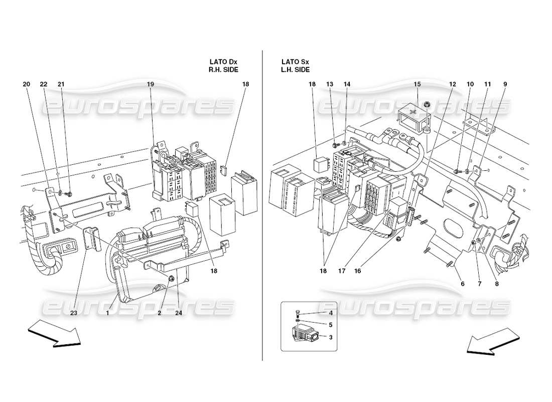 a part diagram from the Ferrari 430 Challenge (2006) parts catalogue