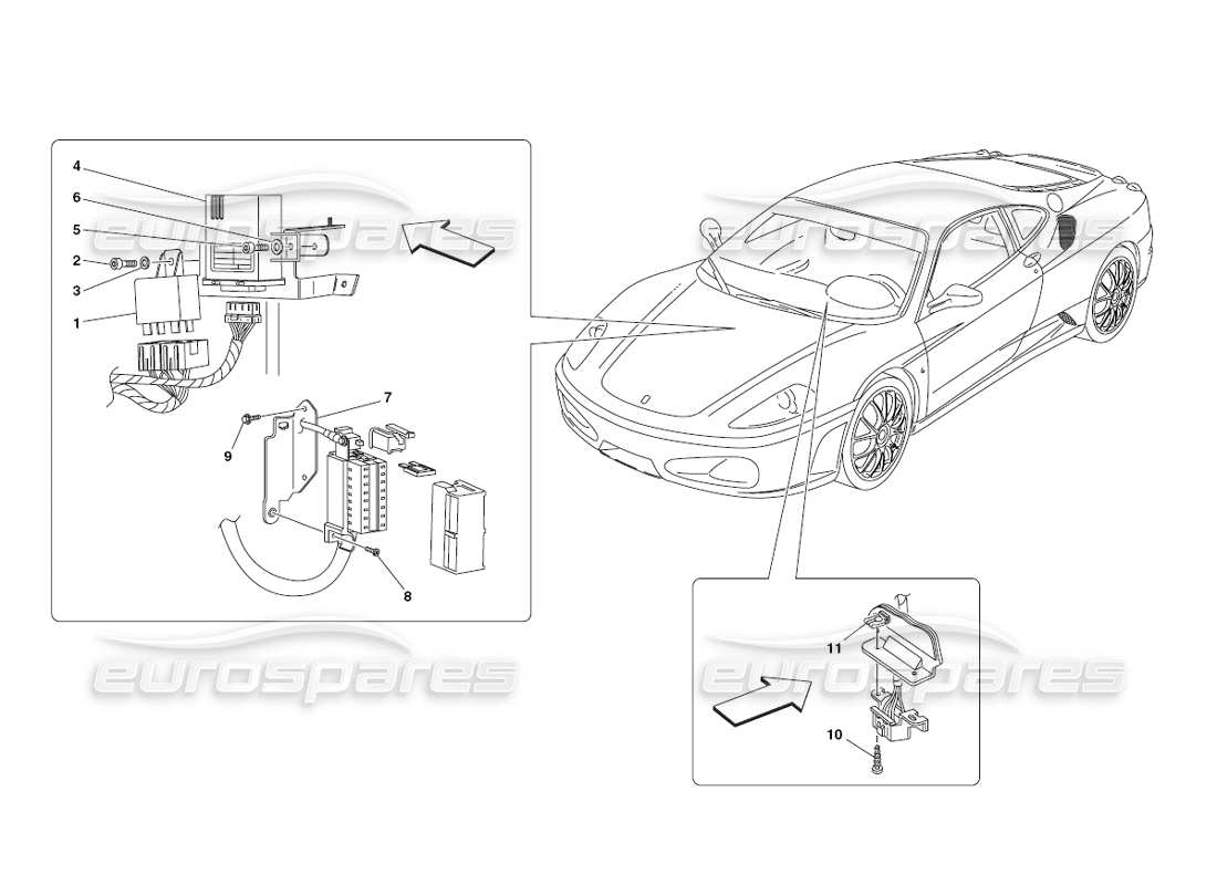a part diagram from the Ferrari 430 Challenge (2006) parts catalogue