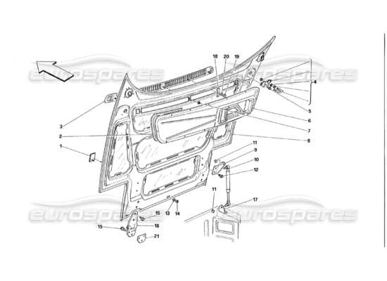 a part diagram from the ferrari 348 parts catalogue