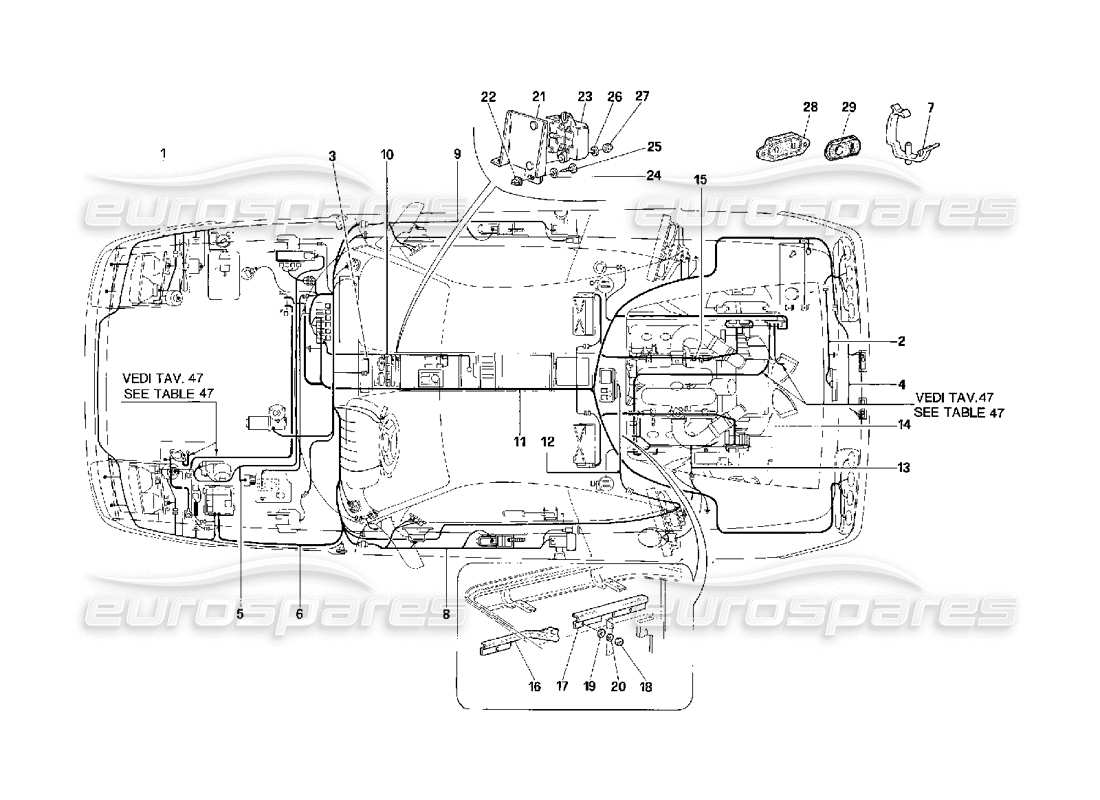 a part diagram from the ferrari 348 parts catalogue