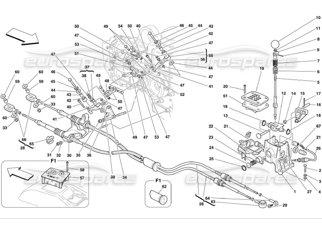 a part diagram from the Ferrari 360 Modena parts catalogue