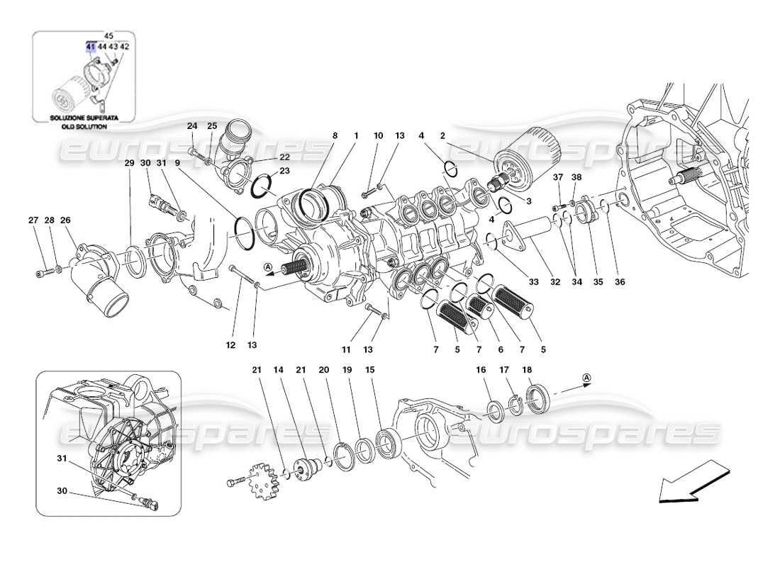 a part diagram from the Ferrari 430 Challenge (2006) parts catalogue