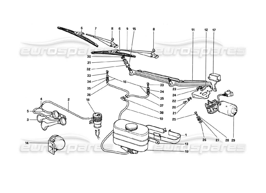 a part diagram from the ferrari 308 parts catalogue
