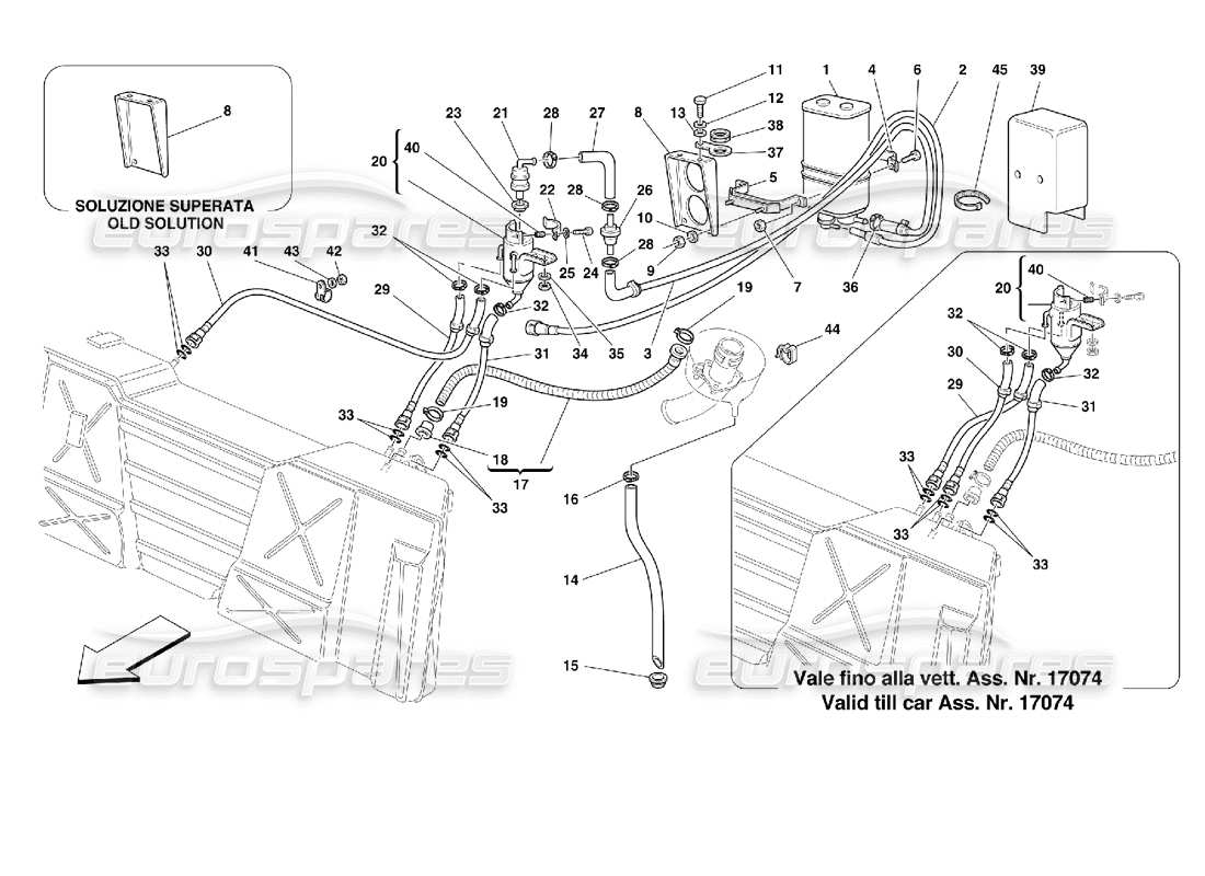 a part diagram from the ferrari 355 parts catalogue