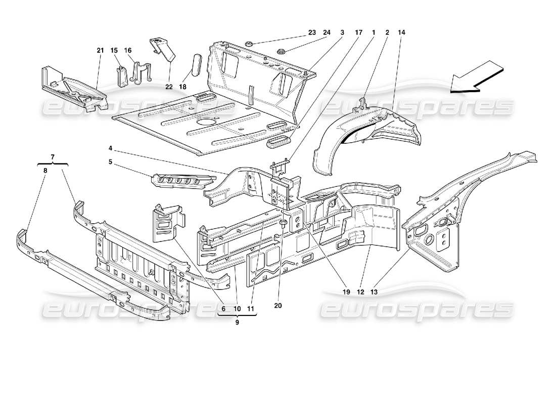 a part diagram from the ferrari 355 parts catalogue