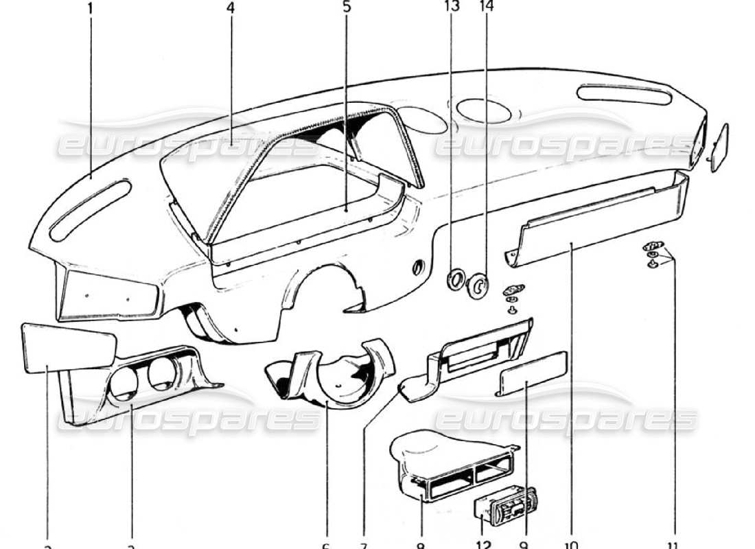 a part diagram from the ferrari 308 parts catalogue