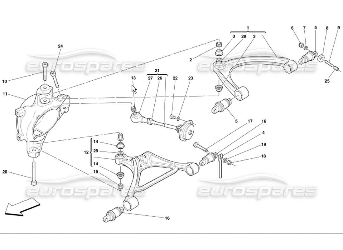a part diagram from the ferrari 360 parts catalogue