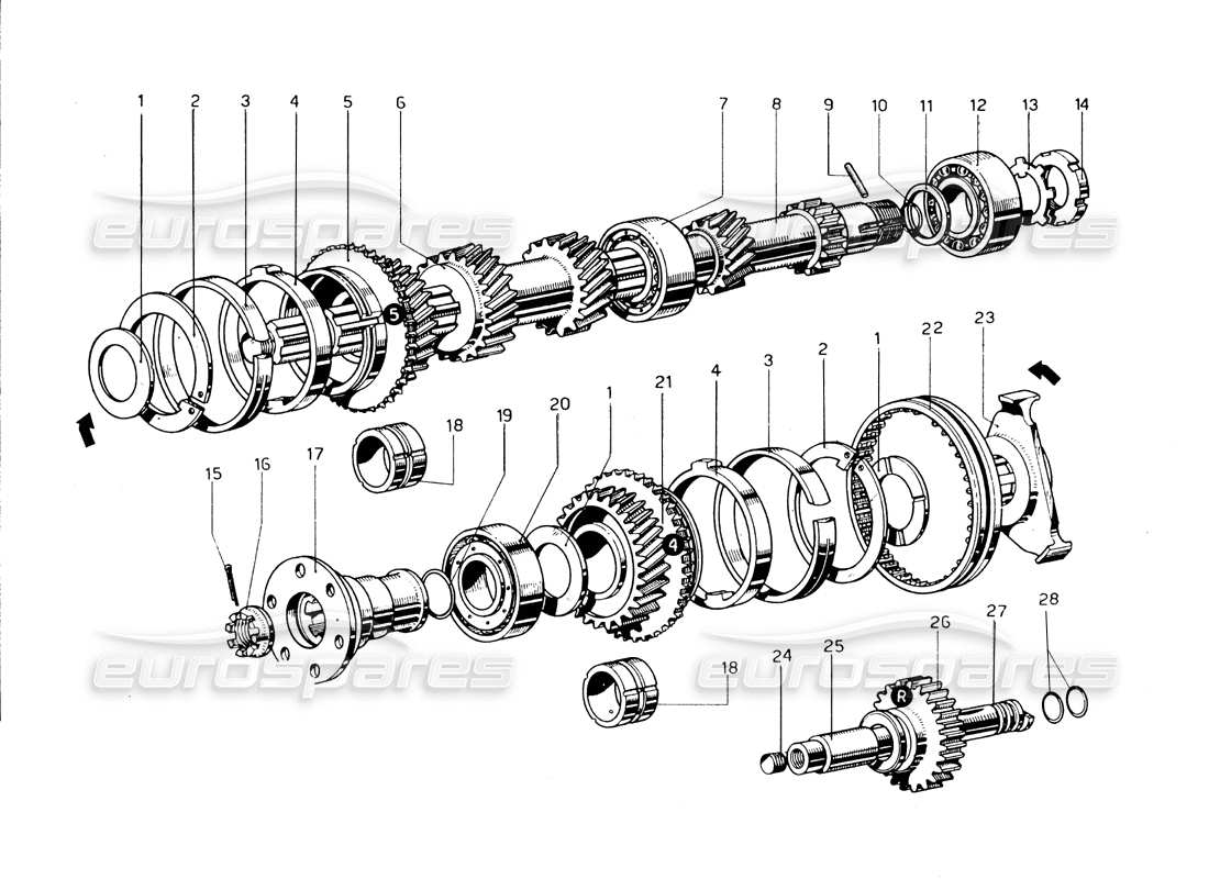 a part diagram from the ferrari 275 parts catalogue