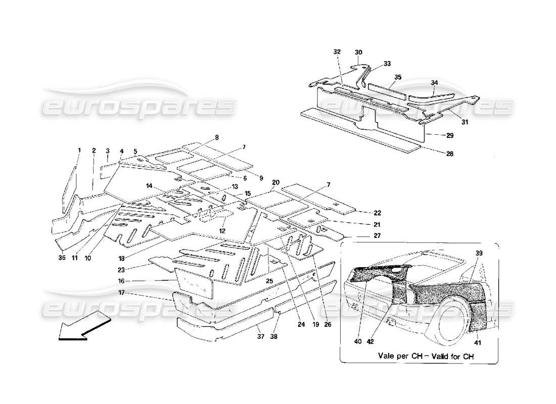 a part diagram from the ferrari 348 parts catalogue