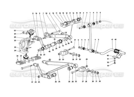 a part diagram from the ferrari 412 parts catalogue