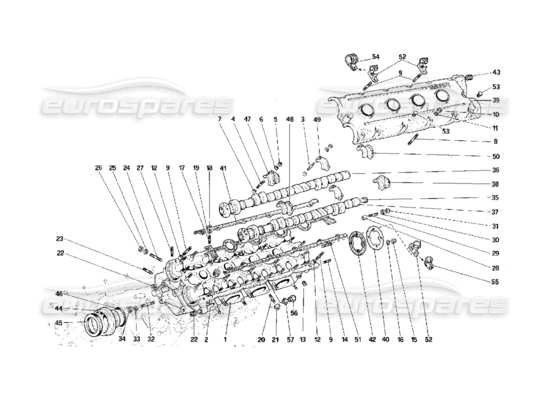 a part diagram from the ferrari f40 parts catalogue