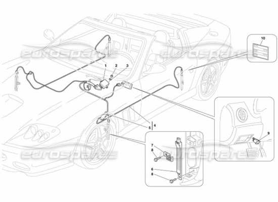 a part diagram from the ferrari 575 parts catalogue