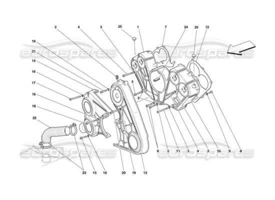 a part diagram from the ferrari 575 parts catalogue