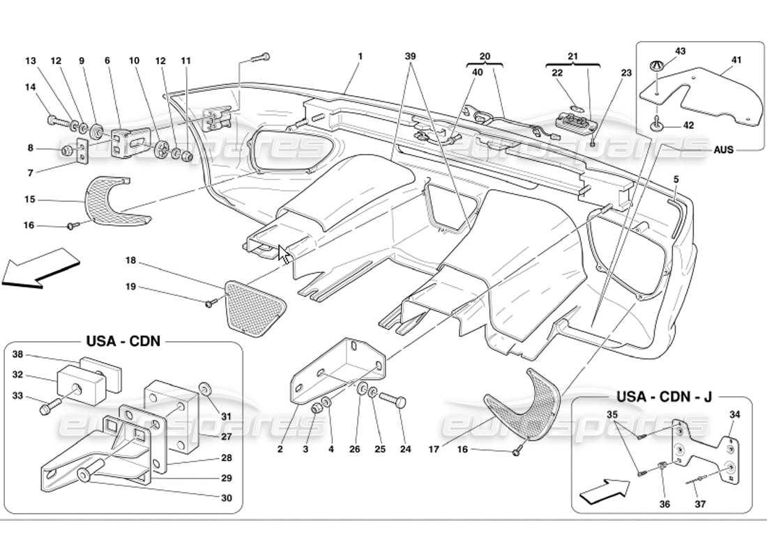 a part diagram from the ferrari 360 parts catalogue