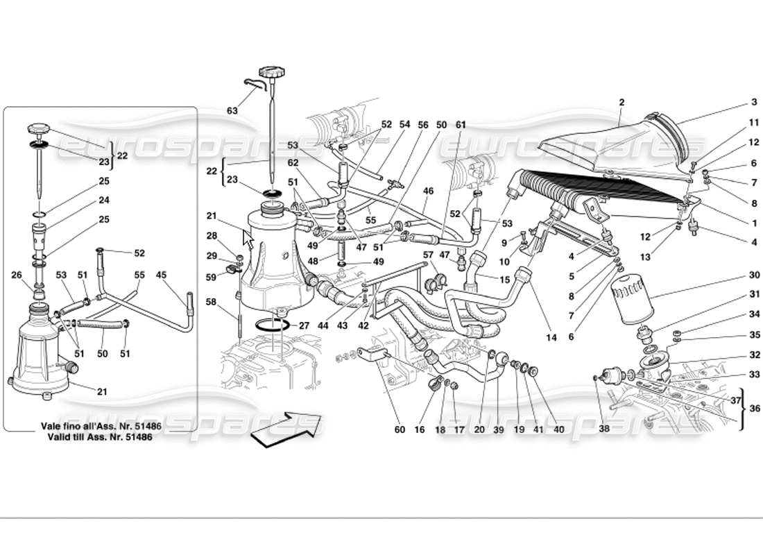 a part diagram from the ferrari 360 parts catalogue