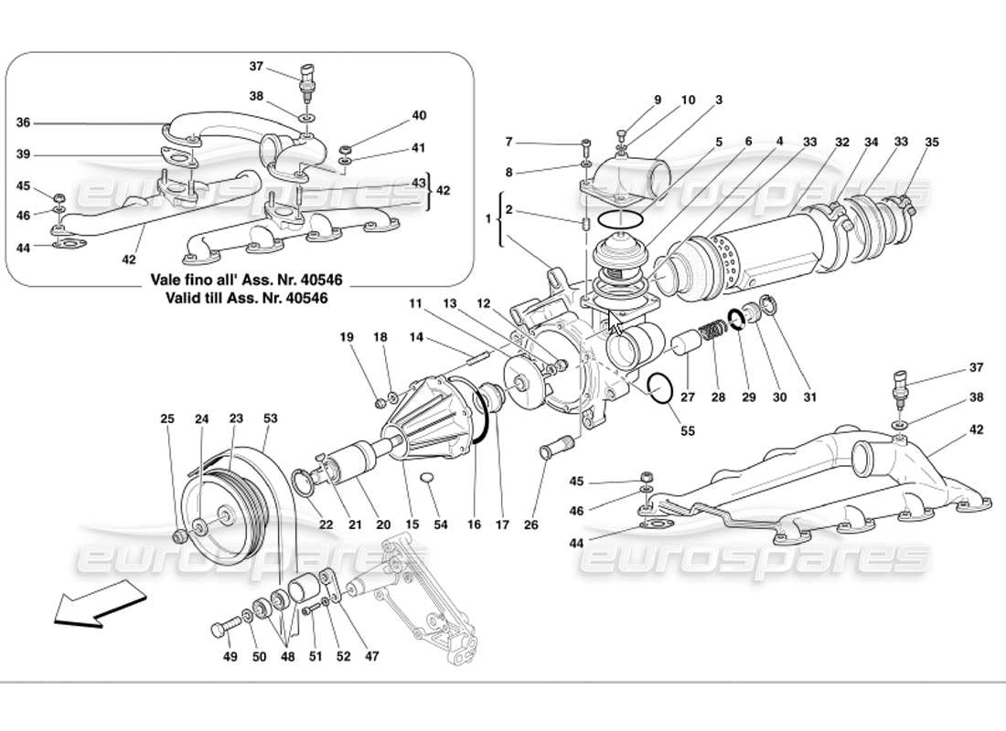 a part diagram from the ferrari 360 parts catalogue
