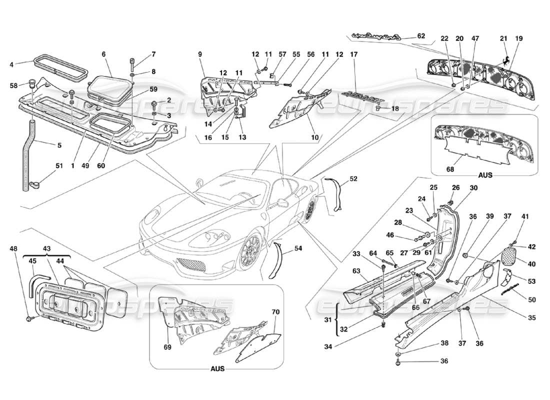 VIEW PART DIAGRAMS CONTAINING PART NUMBER 67361110 part diagram containing part number 67361110