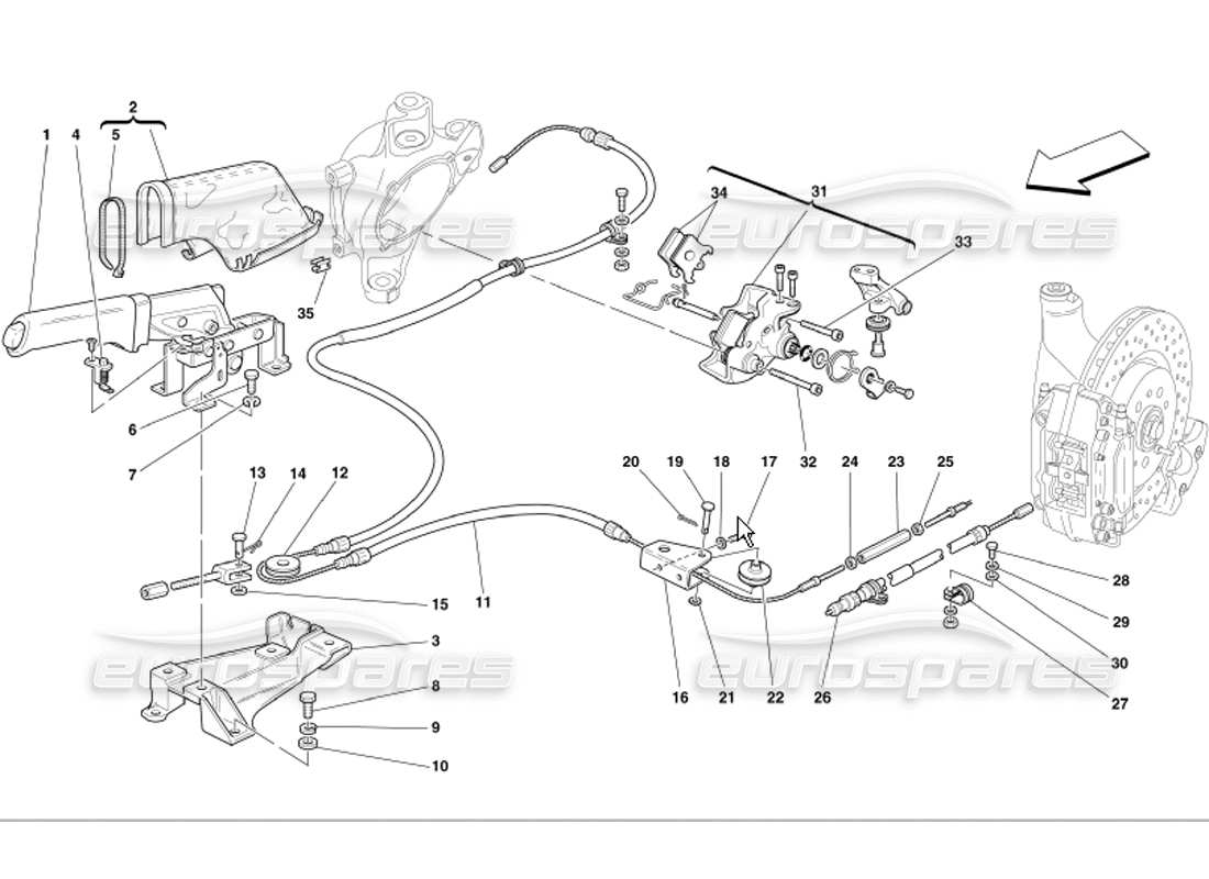 a part diagram from the ferrari 360 parts catalogue